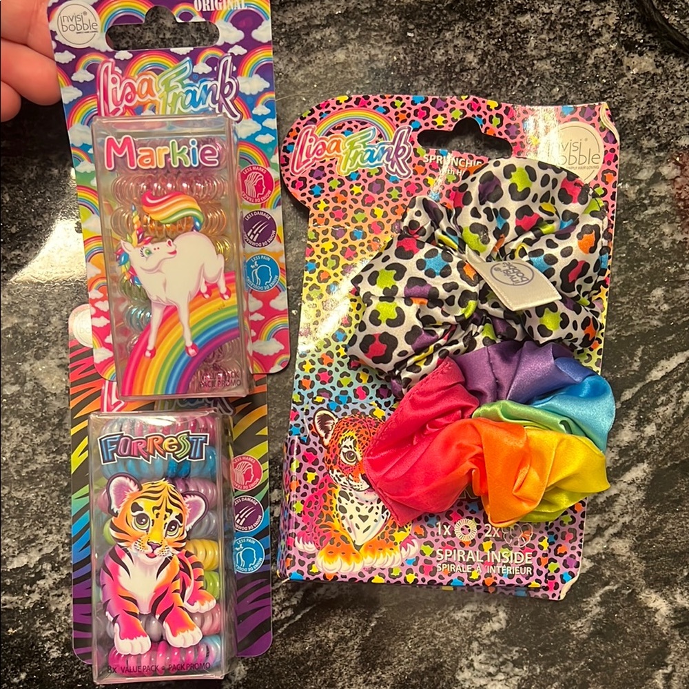 Lisa Frank Rainbow Hair Set
